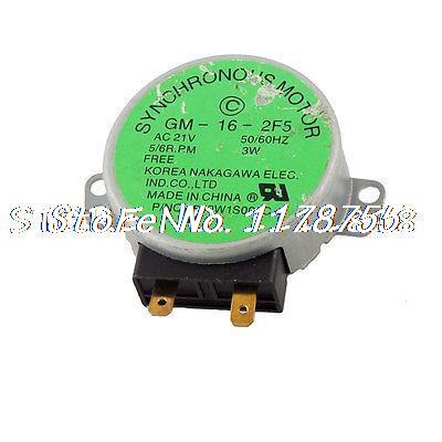 GM-16-2F5  3W 5 / 6RPM AC 21V 50 / 60Hz  /GM-16-2F5 3W 5/6RPM AC 21V 50/60Hz Synchronous Motor for Microwave Oven